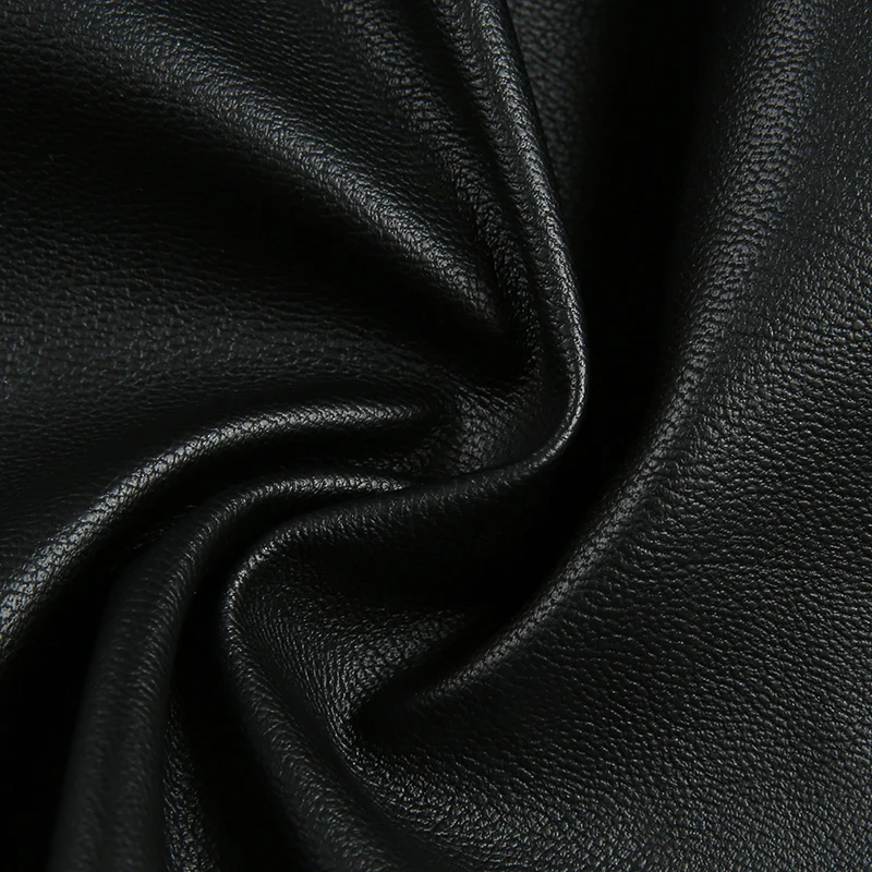 LORDLDS женские черные Куртки из искусственной кожи короткая укороченная куртка панк уличная с цепочкой верхняя одежда из полиуретана для женщин