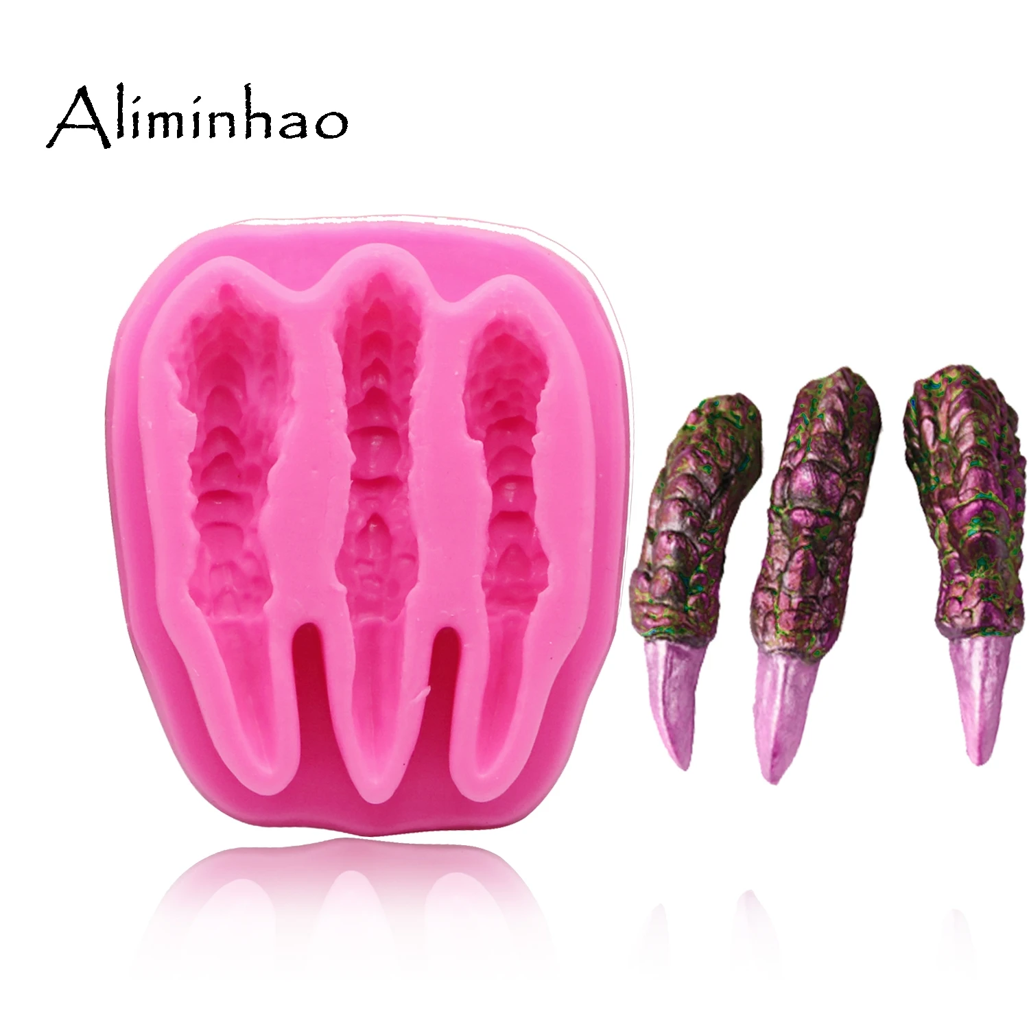 

B1414 Dinosaur claw Mould Silicone Mold Fondant Mould Cake Decorating Tool Chocolate Gumpastes Mold Sugarcraft Kitchen Gadgets