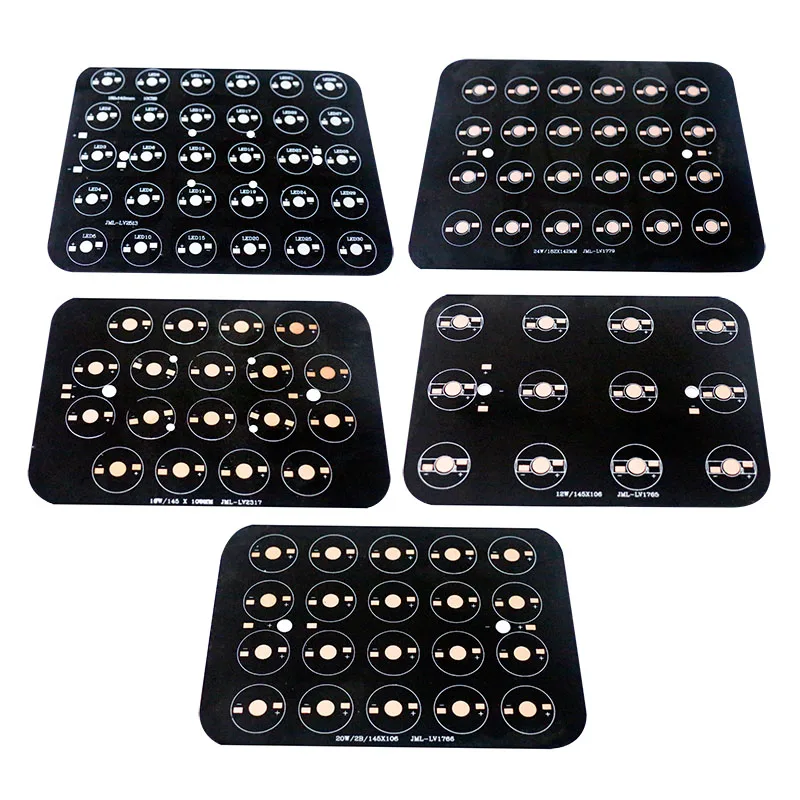 5Pcs Led Substrato Di Alluminio Per 12W 18W 20W 24W 30W 36W 45W Piastra In Alluminio Ha Portato Pcb Bordo Substrato Rettangolare Radiatore