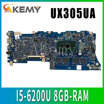 شراءاللوحة الأم للكمبيوتر المحمول Akemy UX305UA للوحة الأم ASUS UX305UA UX305U U305U اختبار 100٪ OK I5-6200U 8GB-RAM