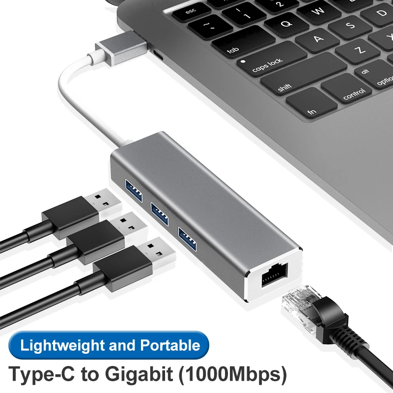

usb to RJ45 gigabit network card, expand usb 3.0 *3 hub, usb wired network cardFor PC laptop