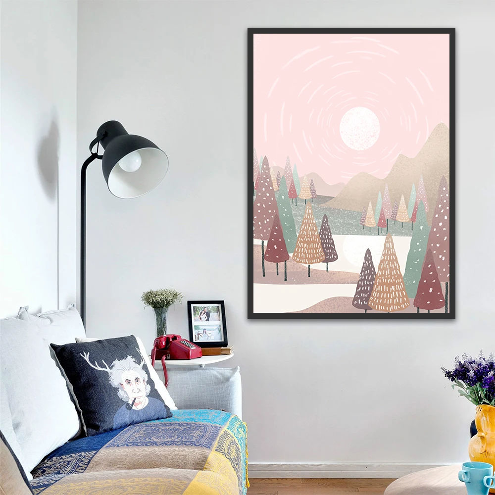 SummerDream Home настенные художественные картины холст картина четыре сезона ЛЕС
