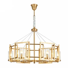 Современный золотой Лофт, железный светодиодный светильник, люстра, блестящие подвесные светильники для спальни, подвесные светильники, декоративное освещение, Кухонные светильники, Avize