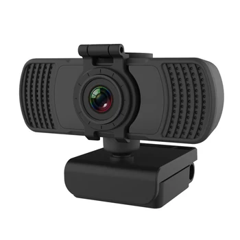 

2K HD Webcam with Privacy Cover + Mini Tripod USB Driver Free Built-in Microphone Web Camera for Desktop Laptop PC Computer