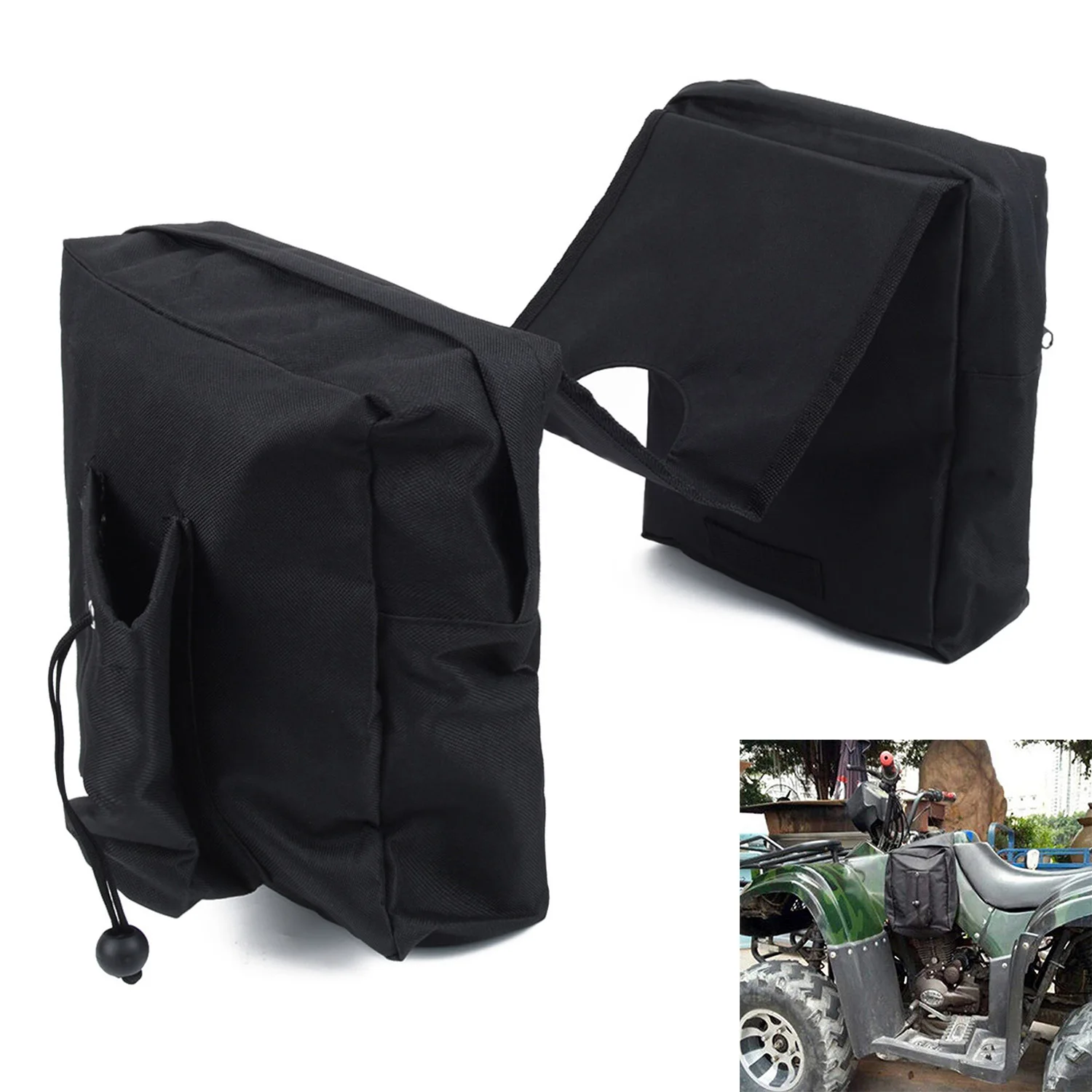 ATV Motorcycle Saddle bag Fuel Tank Waterproof Storage Oxford Cloth Practical