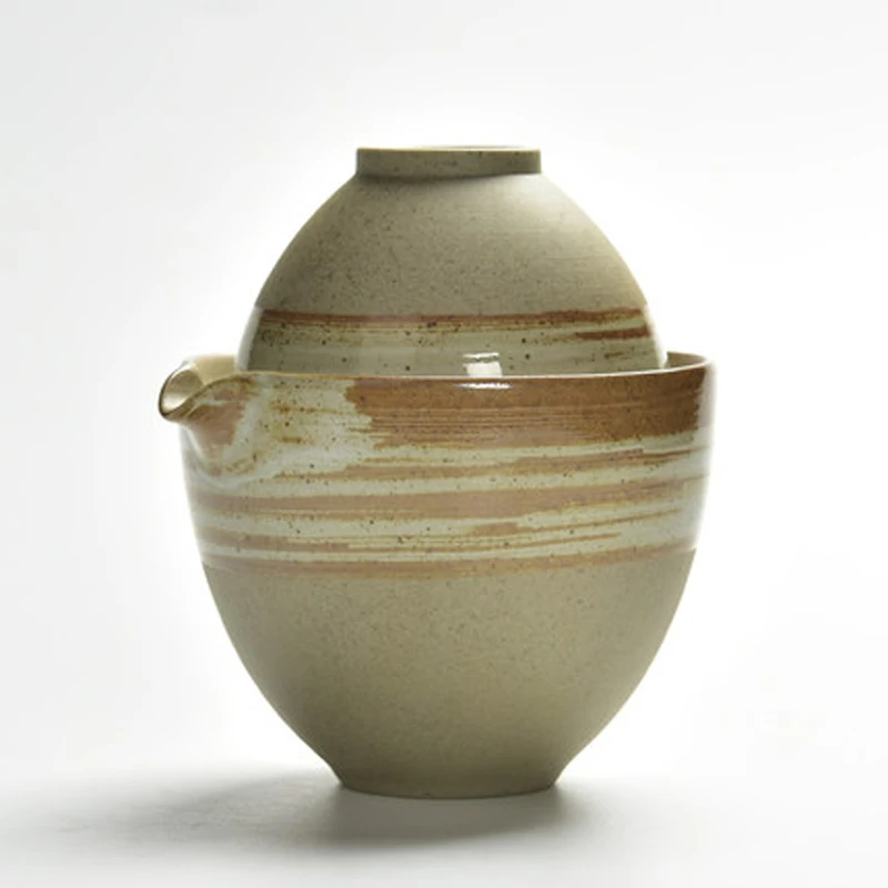 Портативный дорожный керамический чайный горшок gaiwan, чайные чашки, один горшок, две чашки, чайные наборы, чашки для дома и офиса, керамический чайный кофейный контейнер с