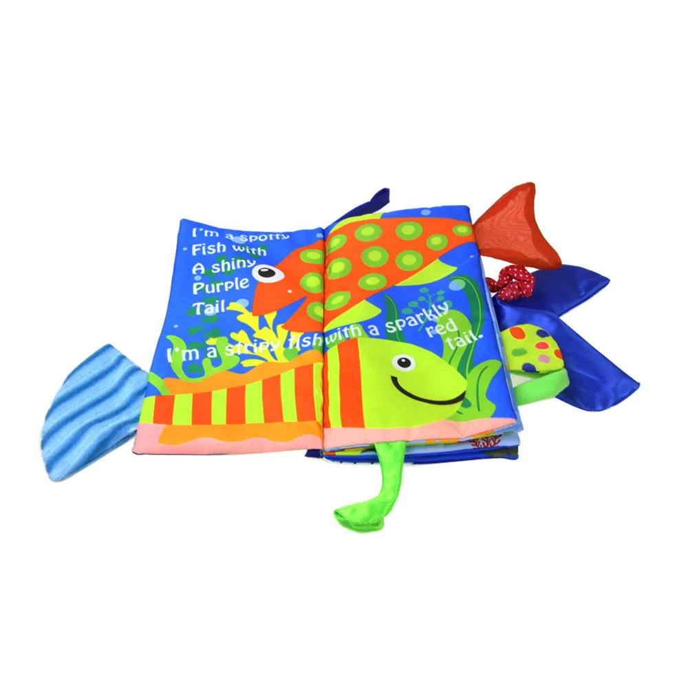 New Cloth Book infant Boys Girls Intelligence Development Educational Toys Baby reading book toys for kids up to a year #B