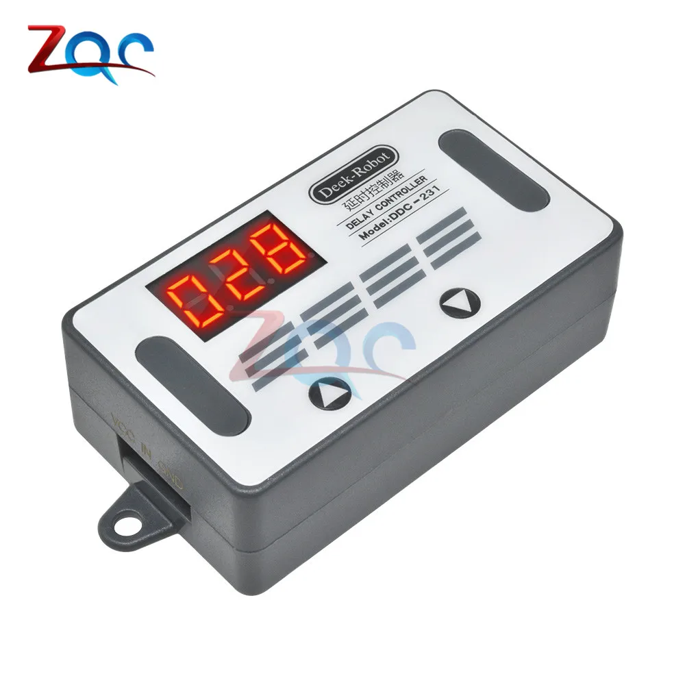 DC 12V Digital LED Display Time Delay Relay Controller Programmable
