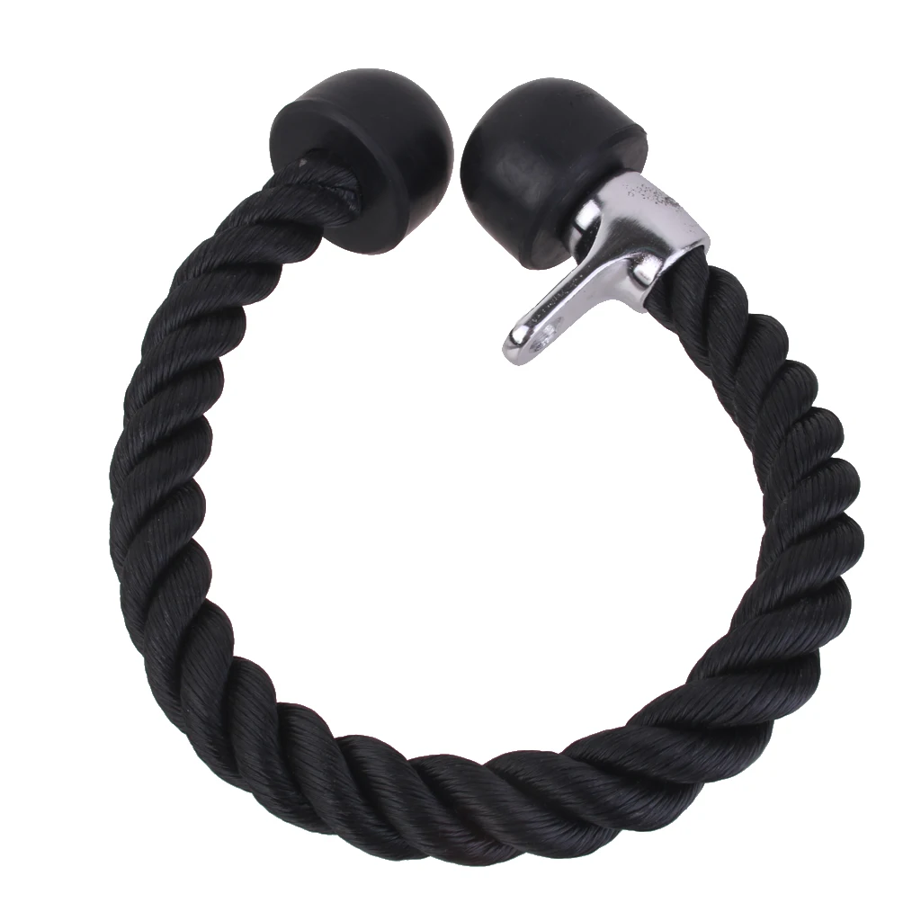 Tricep Rope Push Pull Down Press Multi Gym Bodybuilding Cord Attachment for Home or Gym Use Fitness Exercise Body Equipment