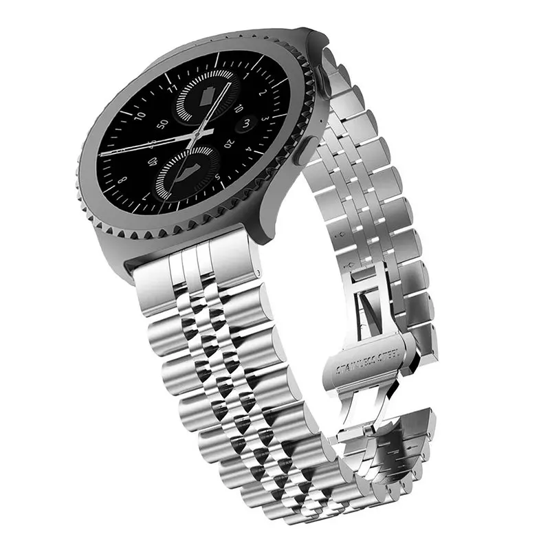Браслет для samsung gear S3 Frontier/классический ремешок/Galaxy Watch 46 мм полосы 22 мм ремешок для часов из нержавеющей стали для huawei Watch GT