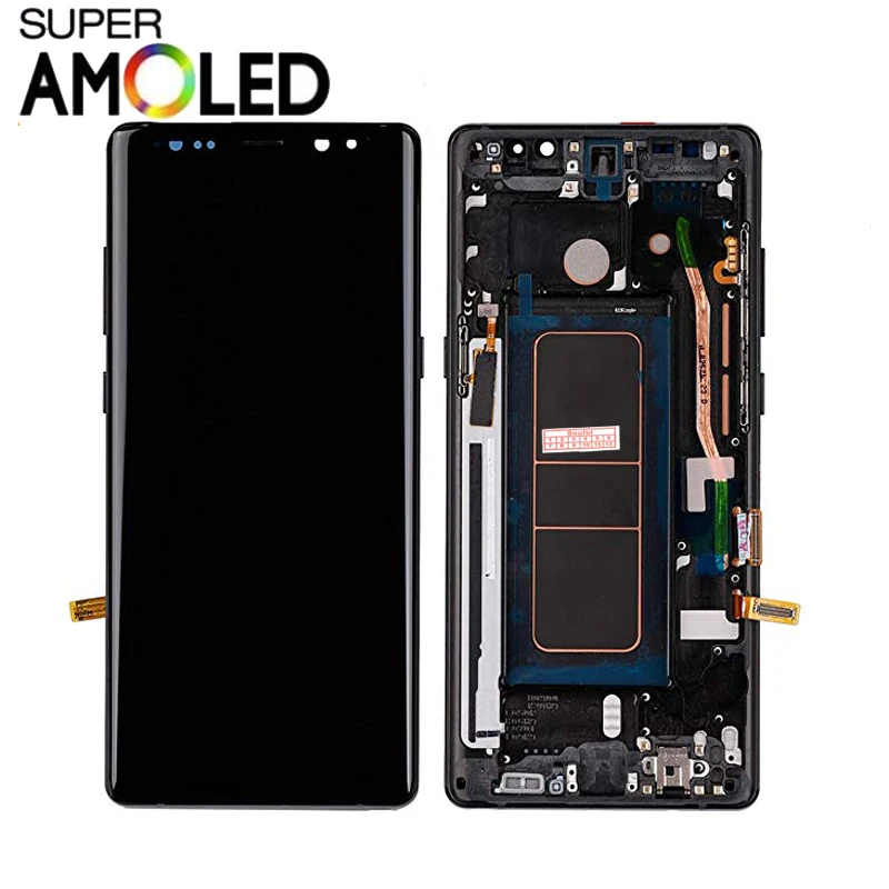 ЖК-дисплей Super AMOLED сенсорный экран с дигитайзером в сборе рамкой совместим Samsung