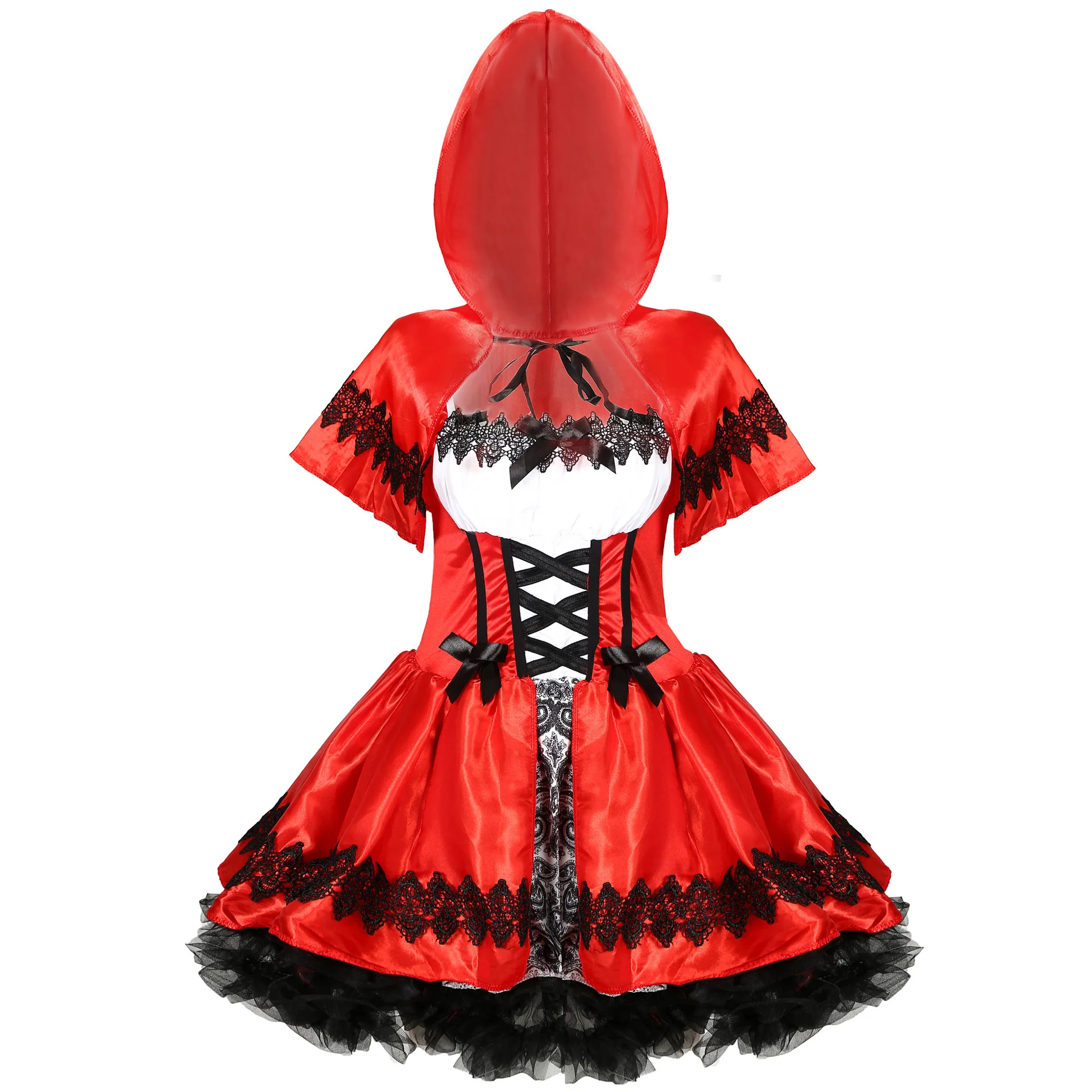 Горячая Распродажа, классический костюм Красной Шапочки, маскарадный костюм на Хэллоуин для женщин