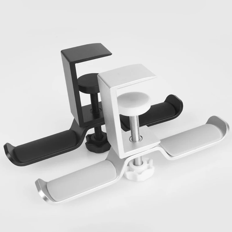 Aluminium Alloy Headphone Holder Headset Rotatable Double Earphone Stand Mount