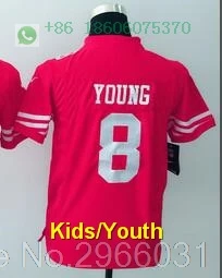 San Francisco A+ качественная Детская Молодежная Джерси 16 Joe Монтана Carlos Hyde NaVorro Bowman Jimmy Garoppolo Джерси - Цвет: for kids youth