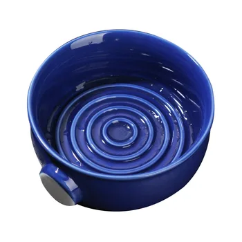 

Drop shipping 2 Colors Ceramic Shaving Lather Bowl Thread Bottom Wide Mouth Man Wet Shaving Pottery Soap Cream Mug