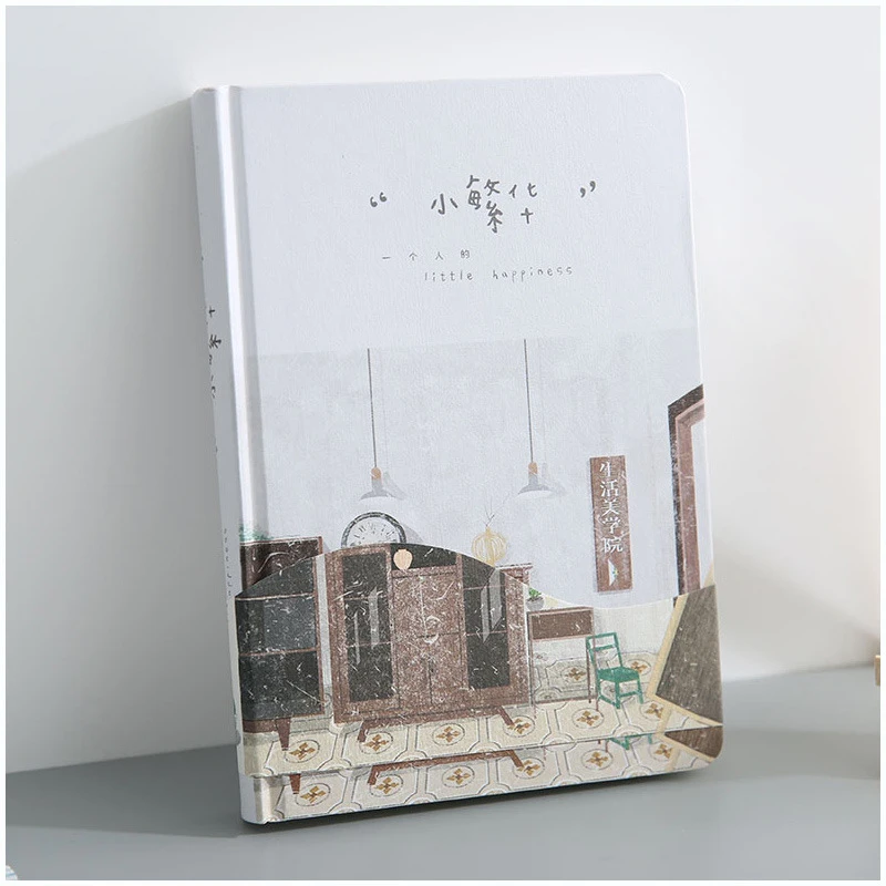 B A5 ретро блокнот в твердом переплете бумажный планировщик Bullet Journal Agenda школьный дневник записная книжка настольная книга креативный блокнот - Цвет: B