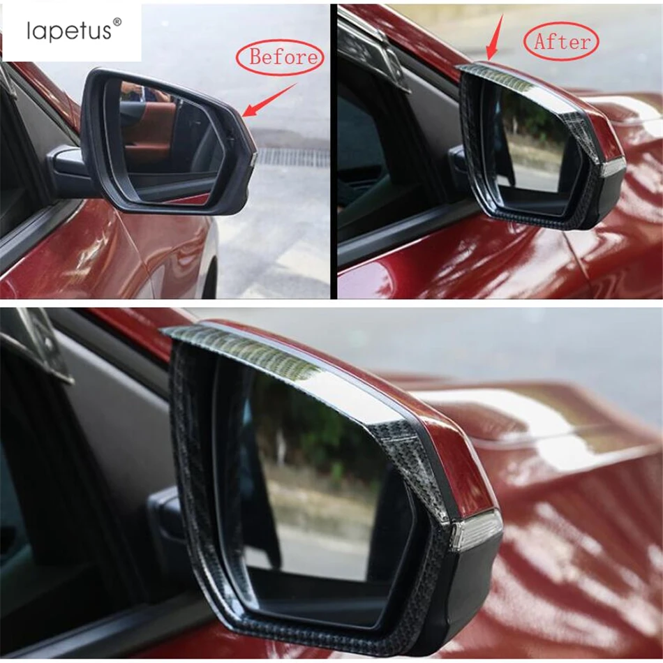 Lapetus аксессуары подходят для Chevrolet Equinox зеркало заднего вида дождь бровей тени непромокаемые Лезвия крышка комплект отделка