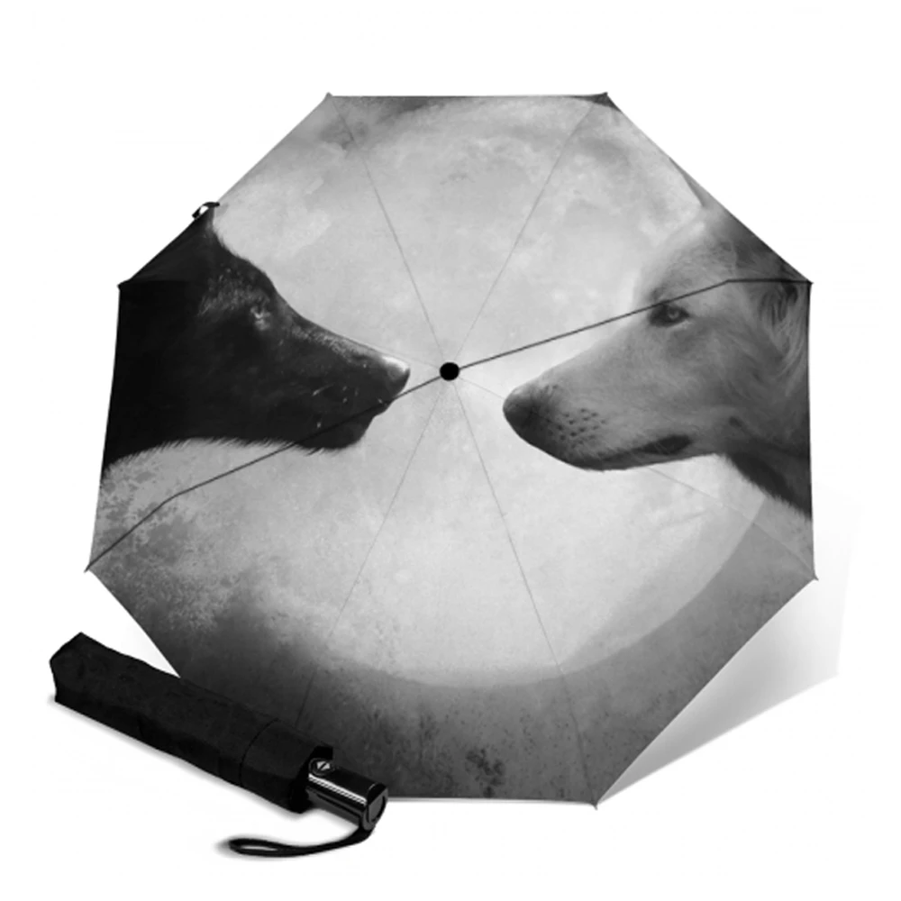 Windproof Double Automatic Umbrella Pongee Anti-UV 3Folding Parasol Sun Umbrellas Customized Outdoor Paraguas Parapluie | Дом и сад