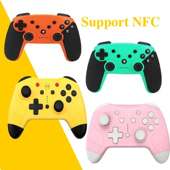 

NS Switch Pro NFC Wireless Bluetooth Controller Remote Gamepad For Nintendo Switch NS Console Joystick Bursh AmiiboPokemon