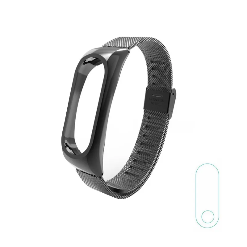 Безвинтовой ремешок mi band 2 для браслета Xiaomi mi band 2 - Цвет: Black