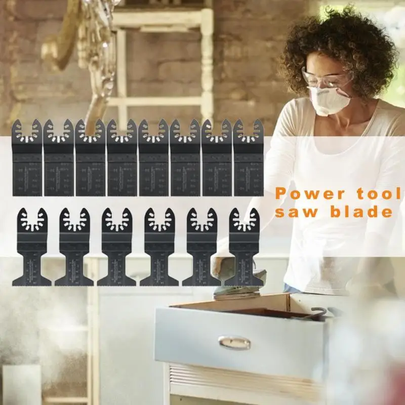 

32pcs Multi-function Woodworking Saw Blade Wood Slotted Oscillating Rotary Tool Universal Repair Machine Power Tool