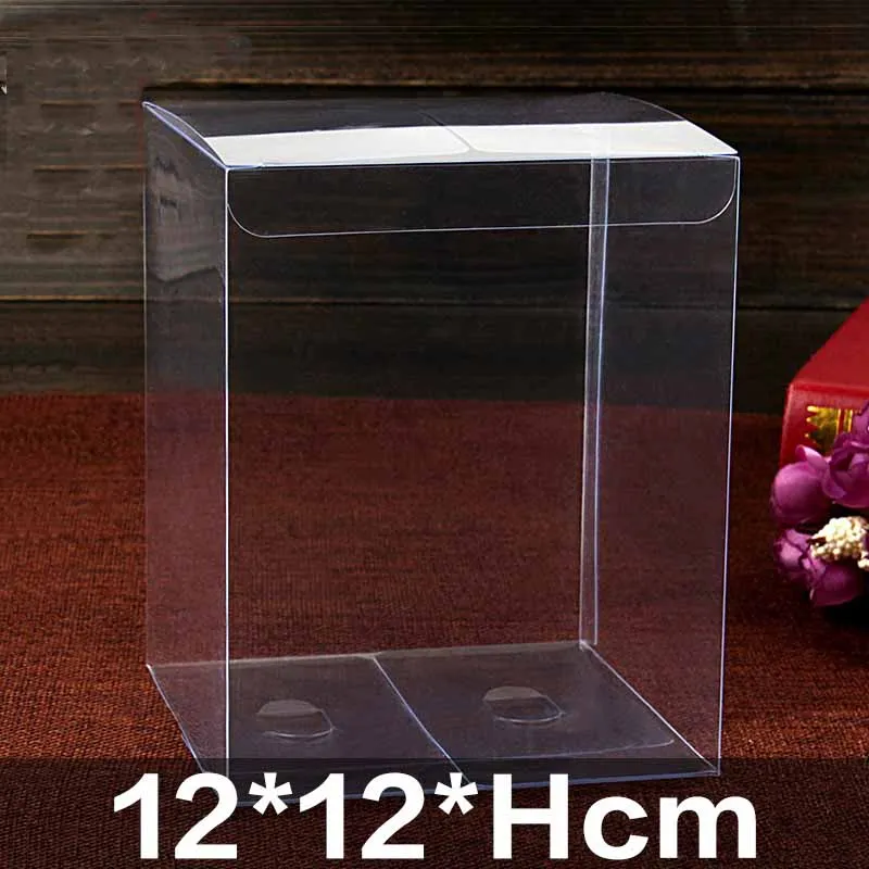 

20pcs/lot new best -seeling pvc Transparent box to accept the doll packaging box plastic box rectangular thickening customized