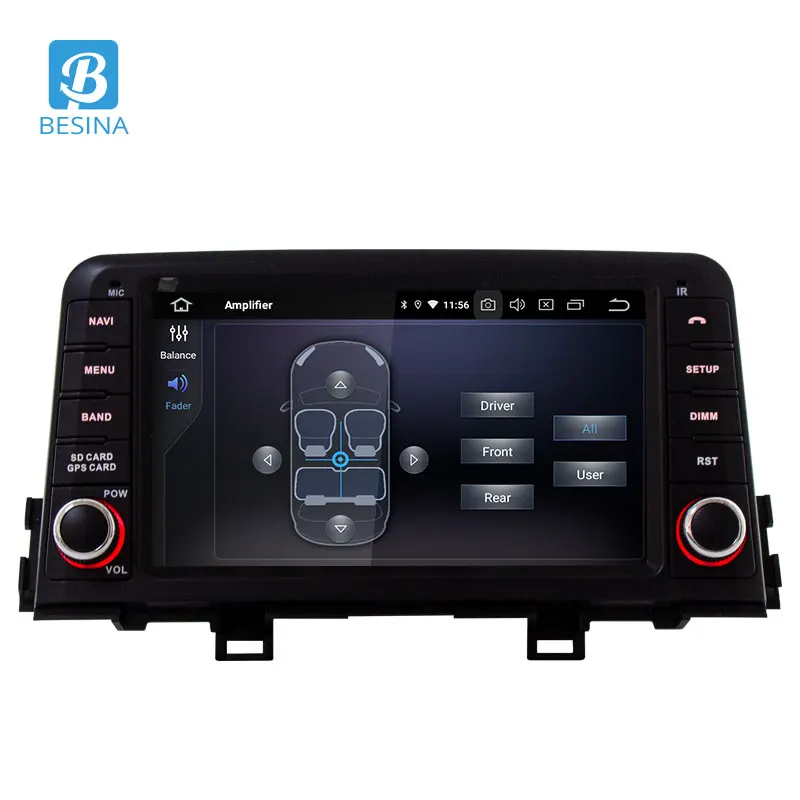Clearance Besina Android 9.0 Car DVD player For KIA PICANTO MORNING 2017 2018 1 Din Car Radio GPS Navigation Stereo WIFI 4G+64G Autoaudio 4