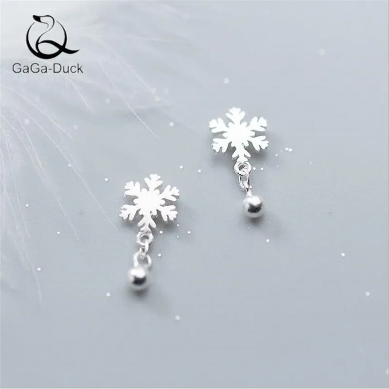 Модные ювелирные изделия в Корейском стиле Snowkflake из стерлингового серебра 925