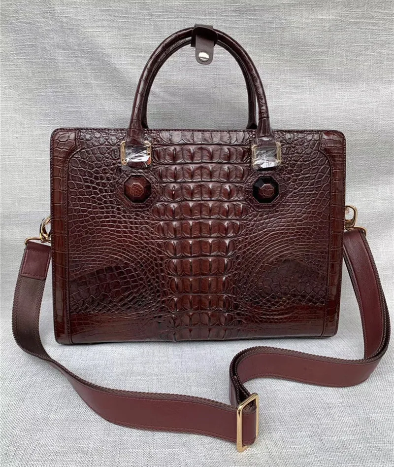 crocodile skin briefcase
