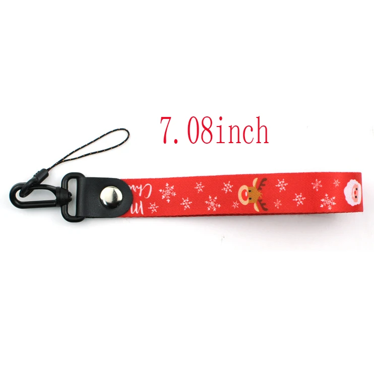 Счастливого Рождества ремешки на шею для ключей Cheetah ID значок на шею для телефона ремешки на шею с брелоком для смартфона