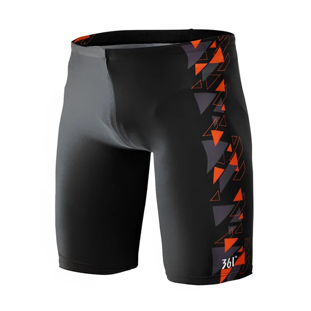 361 Men Swimwear Tight Swim Trunks Plus Size Quick Dry Swimming Shorts Mens Swimsuit Boys Beach Shorts Swimming Trunks Pants 194077-1