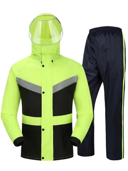 

Waterproof Travel Hiking Adult Jacket Raincoat Women Waterproof Set Men Raincoat Hooded Outdoor Regenjacke Plastic Suit JJ