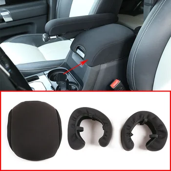

For Land Rover Discovery Sport 2004-16 black Cloth Cotton Car Seat Armrest Box Cover Center Console Box Arm Rest Seat Cover 1pcs