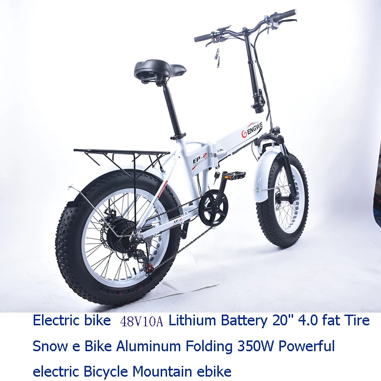 Excellent Electric bike 20*4.0inch Fat Tire Aluminum Foldable electric Bicycle 48V10A 500W Powerful bike 6speed Mountain/Snow/Beach ebike 50