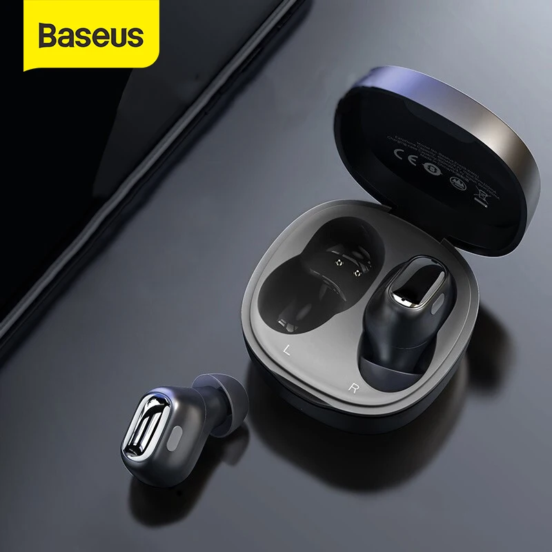 Baseus наушники вкладыши TWS Bluetooth стерео бас Беспроводной Eeadphones с микрофоном