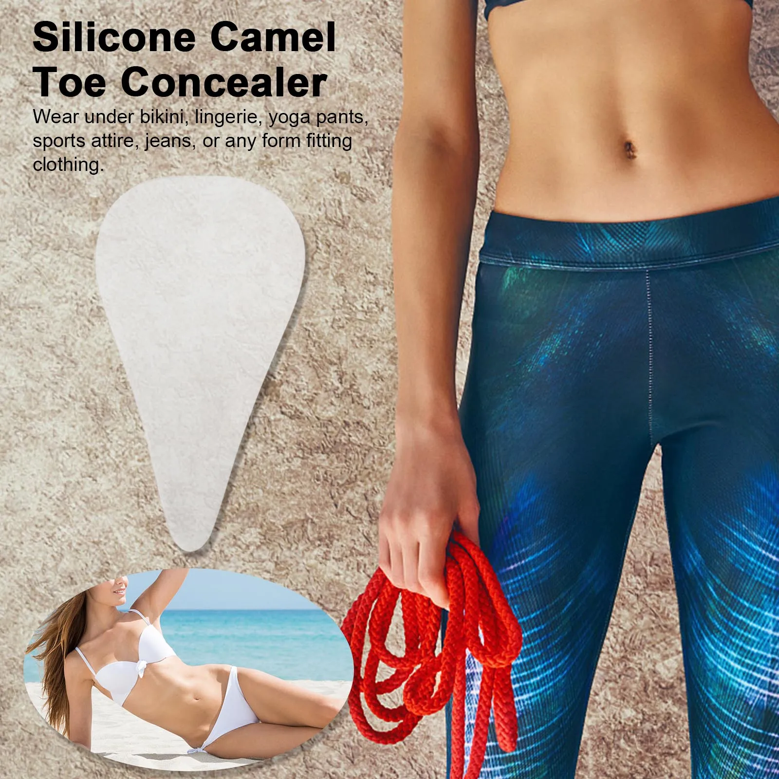 1pc Silicone Camel Toe Canceled For Women's Underwear Seamless