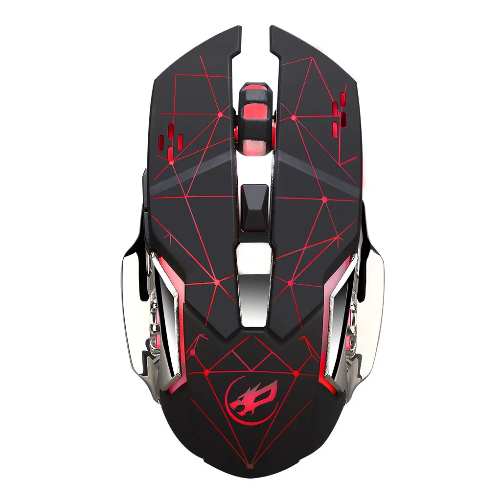 Warwolf Q8 Charging 2.4GHz Wireless Gaming Mouse 6 Buttons Backlight Adjustable 3200DPI Mechanical With USB Receiver | Компьютеры и
