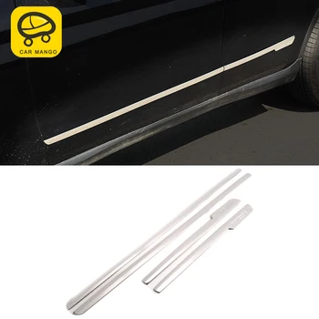 

CarManGo For Mercedes Benz GLC 2016-2019 Car Door Gate Side Decoration Chrome Cover Frame Trim Sticker Exterior Accessories