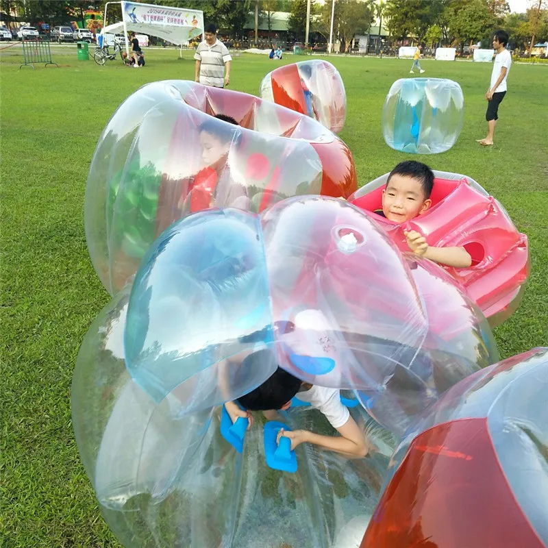 Inflatable Outdoor Toys for Adult 120cm Bubble Football Outdoor Sports 0.3mm PVC Air Bubble Soccer Toys for Children Juguetes