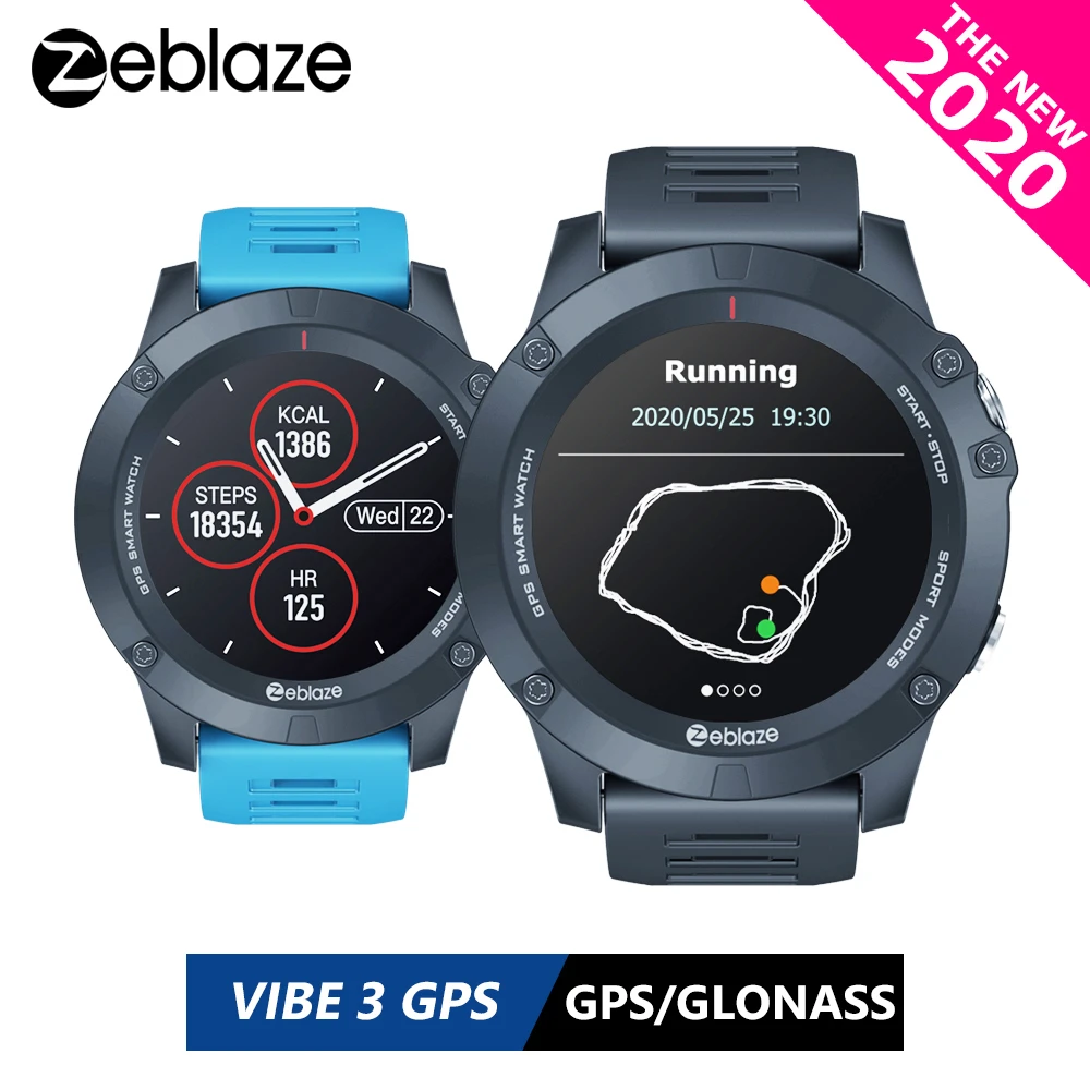 New 2020 Zeblaze VIBE 3 GPS Smartwatch Heart Rate Multi Sports Modes  Waterproof/Better Battery Life GPS Watch For Android/IOS|Smart Watches| -  AliExpress