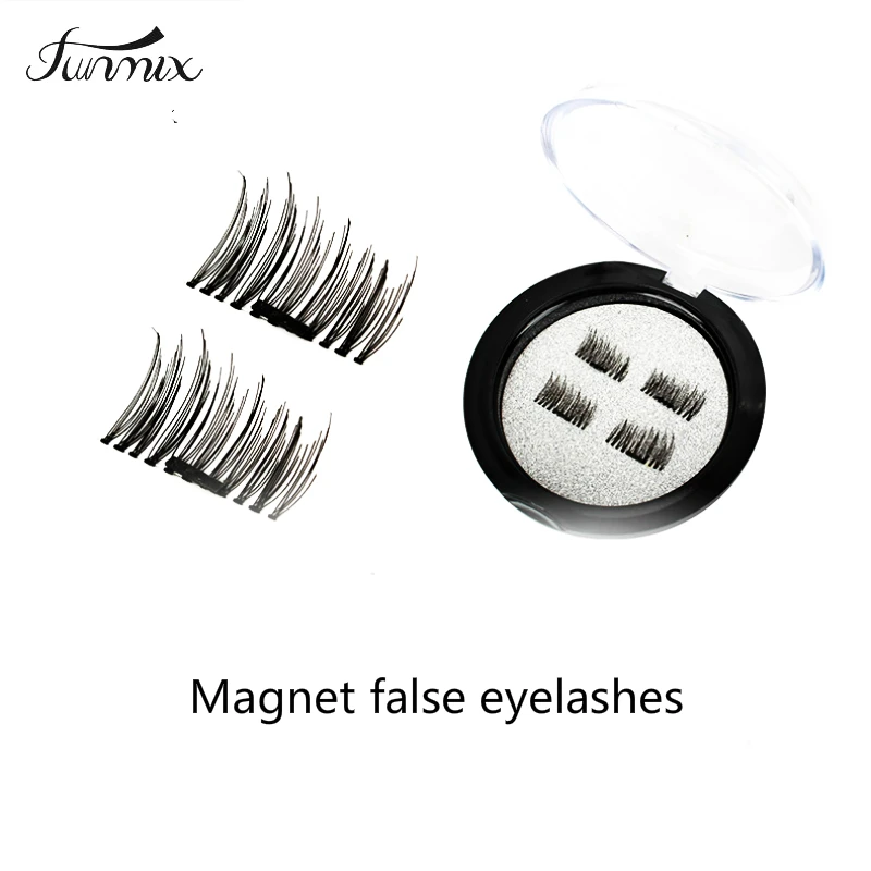 Magnet Eyelashes 4pcs/set No Glue False Eyelashes Waterproof Reusable 3D Magnetic Eyelashes & Magnetic Eyeliner & Tweezer Set Magnet Eyelashes 4pcs/set No Glue False Eyelashes Waterproof Reusable 3D Magnetic Eyelashes & Magnetic Eyeliner & Tweezer Set