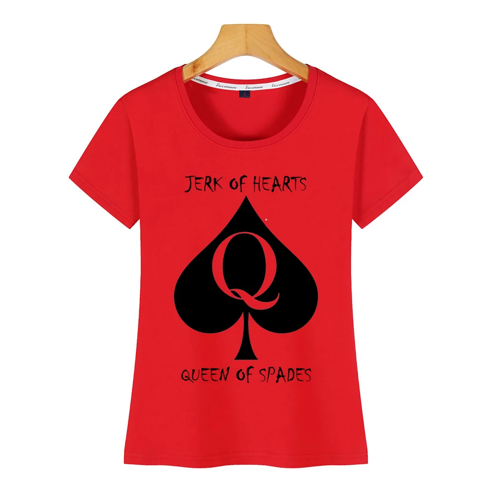 Топы футболка Женская пиковая королева комиксы надписи на заказ женская