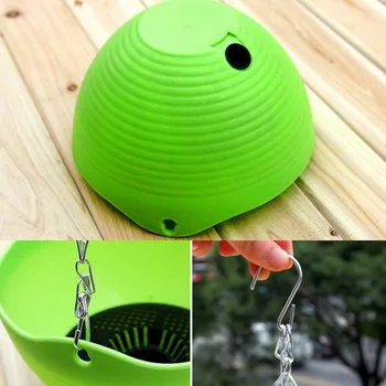 

Hot Sales Home Decor Bonsai Holder Hanging Basket Plastic Nursery Flower Pot Hanging Garden Plant Storage Pots