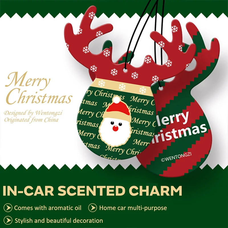 

Fashion Aromatherapy Tablets Car Ornaments Christmas 1 PC Universal Car Fragrance Christmas Aromatherapy