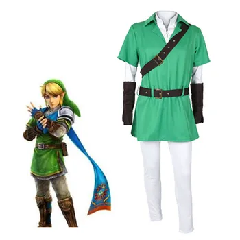 

Anime The Legend of Zelda Breath of the Wild Link uniform Cosplay Costume Halloween Adult men women Party performance Costume
