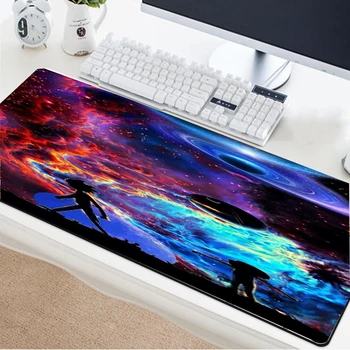 

Yuzuoan 900x400 XL MousePad Computer Game Player Rick and Morty Large HD Table Mat Non-slip Rubber Lock Edge Diy Logo Mouse Pad