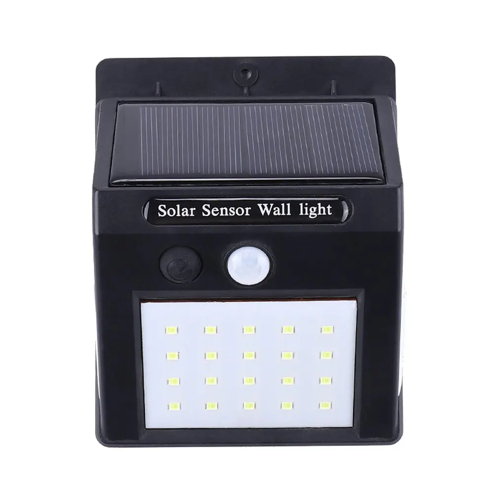 Outdoor Solar Wall Lights Three-Function Solar Body Sensor Wall Light Outdoor Waterproof Garden Flood Light