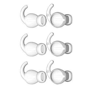

3 Pairs In Ear Earplug Set Accessories Silicone Mini Practical Durable Earbuds Cover Storage Box Gift Enhance Sound for