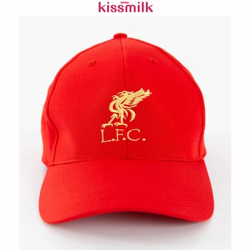 

KISSMILK 2020 Spring And Summer Red Personality Simple Golden Embroidered Hat Peaked Cap