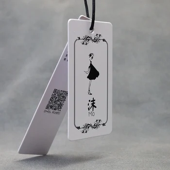 

Promotion Cheap Fashion Print Garment Hang Tags with String